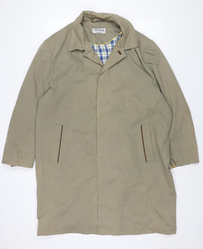 Mens UK Size XL Peter Christian Beige Trench Coat