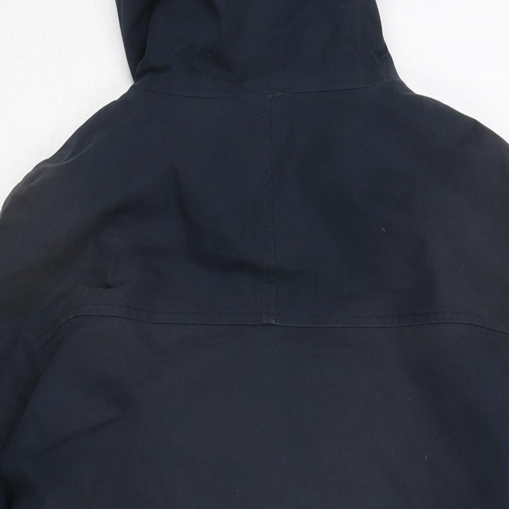 Seasalf Womens Blue Rain Coat Coat Size 8 Zip - Waterproof Breathable