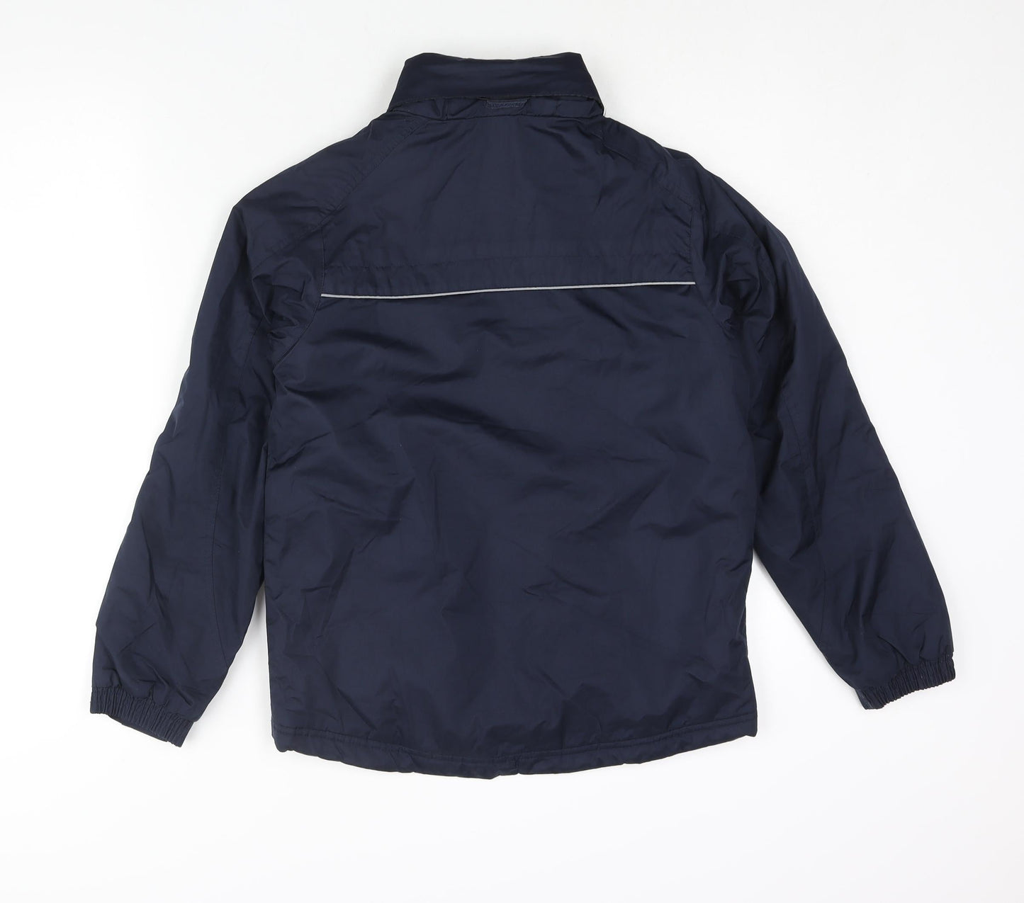 Slazenger Boys Blue Colourblock Rain Coat Coat Size 11-12 Years Zip - Logo