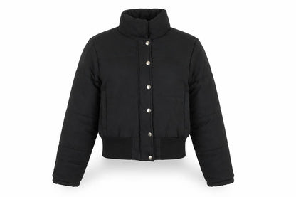 Womens UK Size 6 PRETTYLITTLETHING Black Puffer Jacket