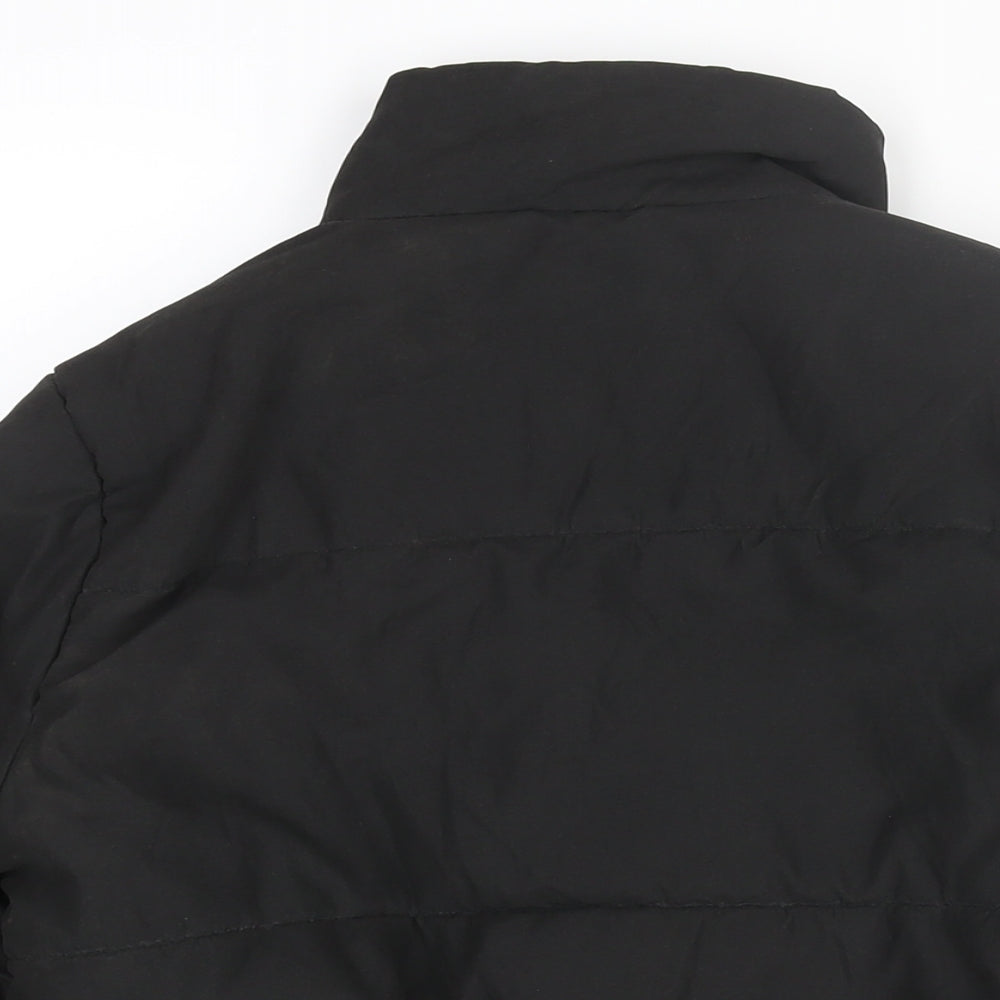 Womens UK Size 6 PRETTYLITTLETHING Black Puffer Jacket