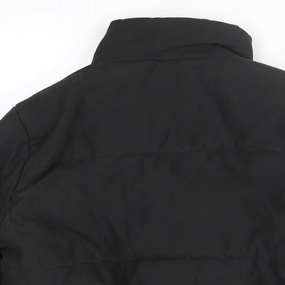 Womens UK Size 6 PRETTYLITTLETHING Black Puffer Jacket