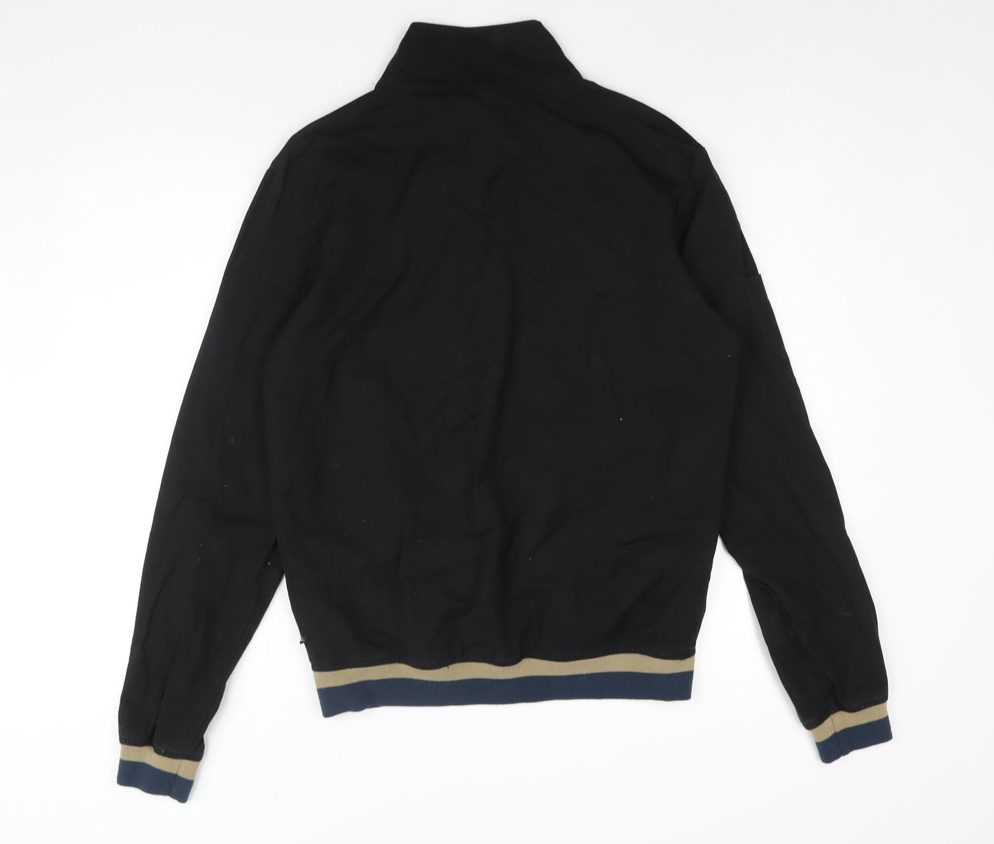 Mens UK Size M JUNK de LUXE Black Bomber Jacket