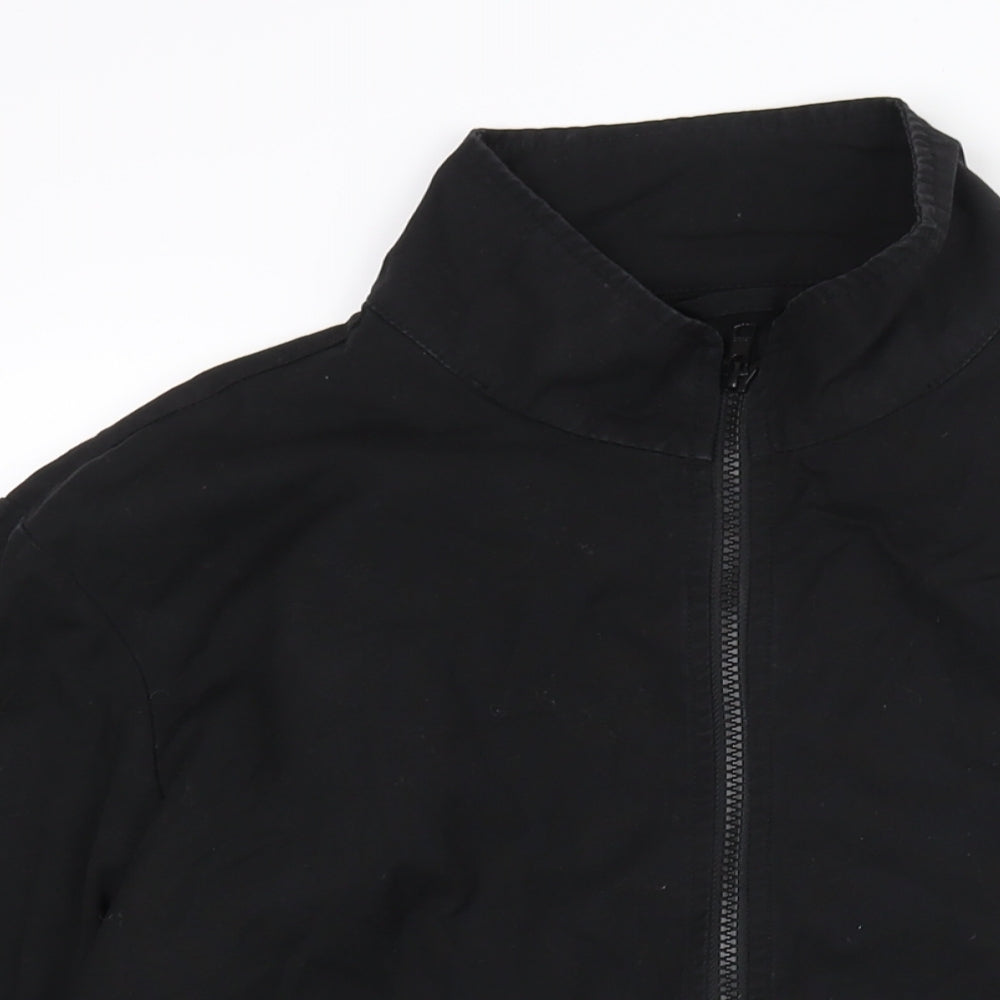 Mens UK Size M JUNK de LUXE Black Bomber Jacket