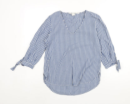 Womens UK Size 6 H&M Blue Basic Blouse