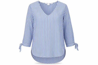 Womens UK Size 6 H&M Blue Basic Blouse