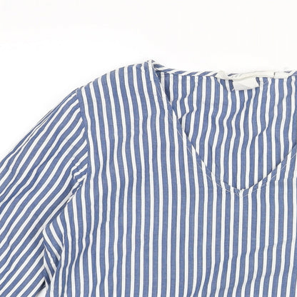 Womens UK Size 6 H&M Blue Basic Blouse