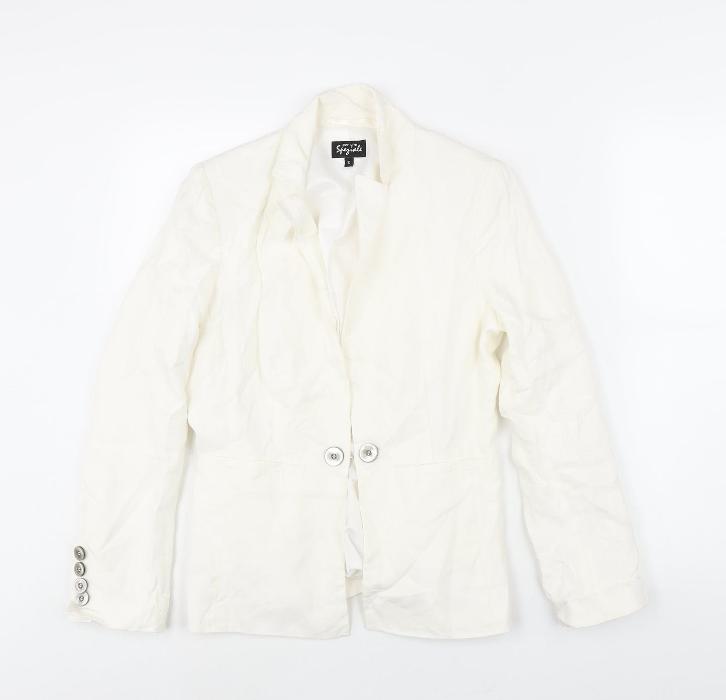Womens UK Size 10 Per Una Ivory Jacket