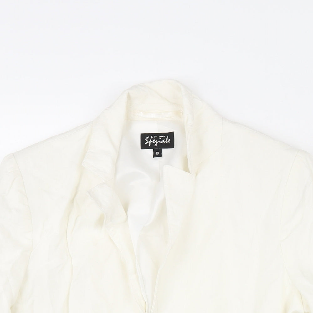 Womens UK Size 10 Per Una Ivory Jacket