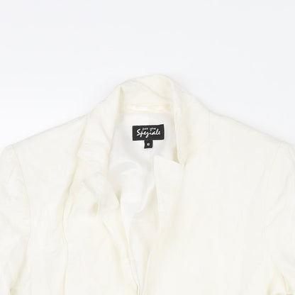 Womens UK Size 10 Per Una Ivory Jacket