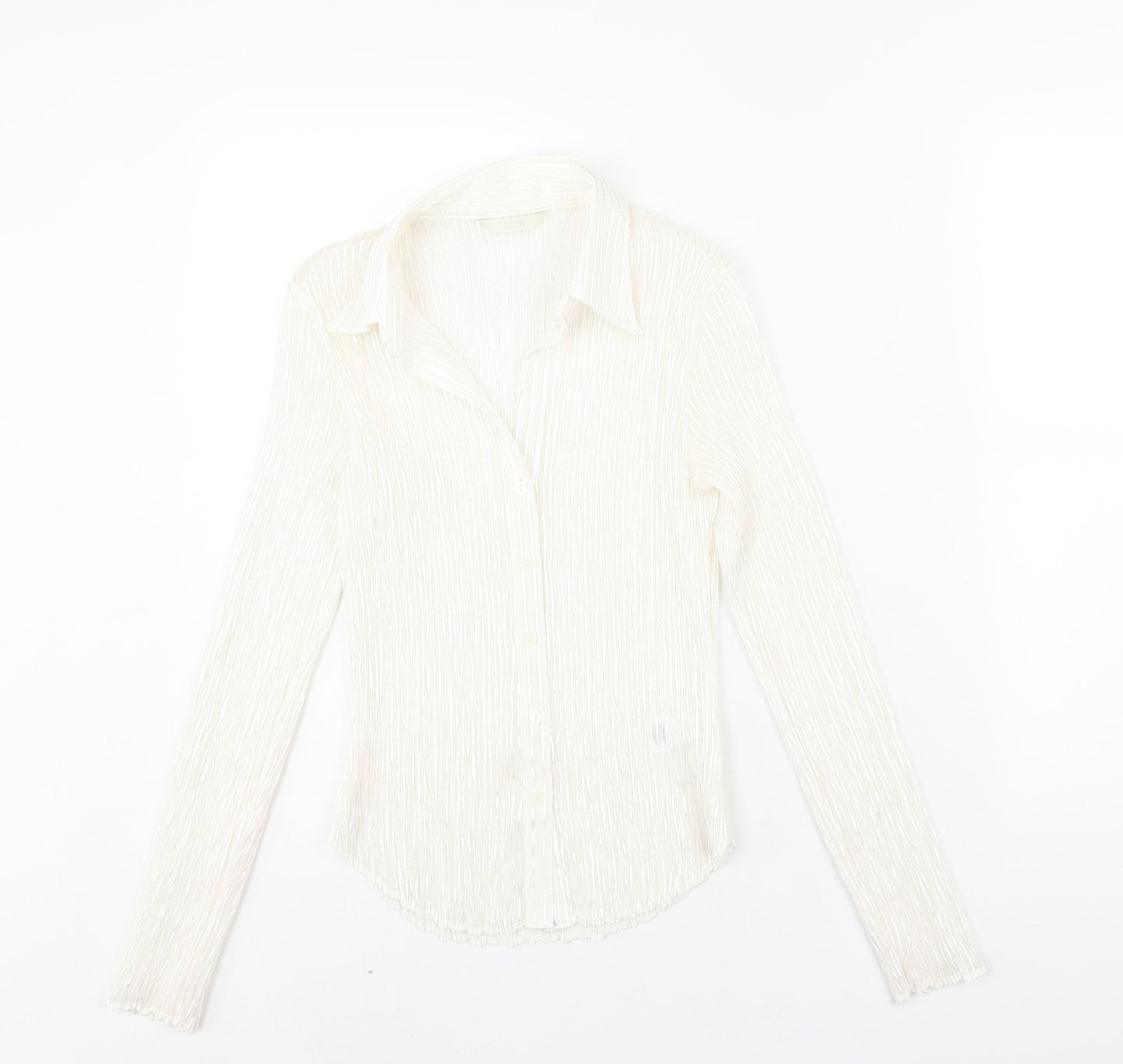 Womens UK Size 10 Marks and Spencer Ivory Basic Blouse