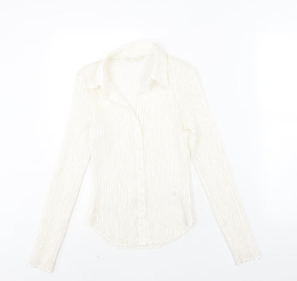 Womens UK Size 10 Marks and Spencer Ivory Basic Blouse