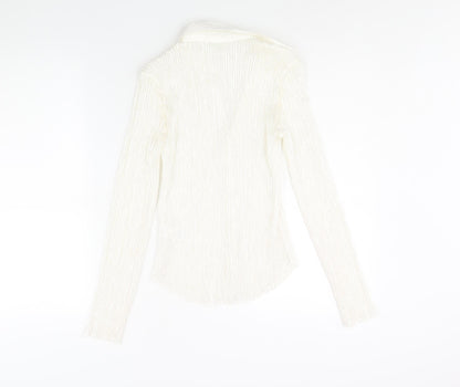 Womens UK Size 10 Marks and Spencer Ivory Basic Blouse