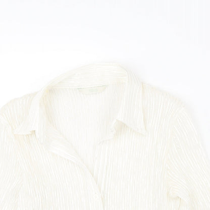 Womens UK Size 10 Marks and Spencer Ivory Basic Blouse