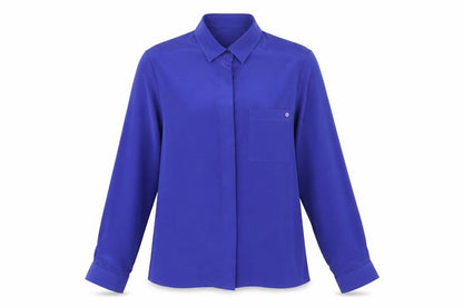 Womens UK Size 10 St Michael Blue Basic Button-Up