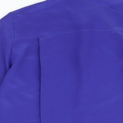 Womens UK Size 10 St Michael Blue Basic Button-Up