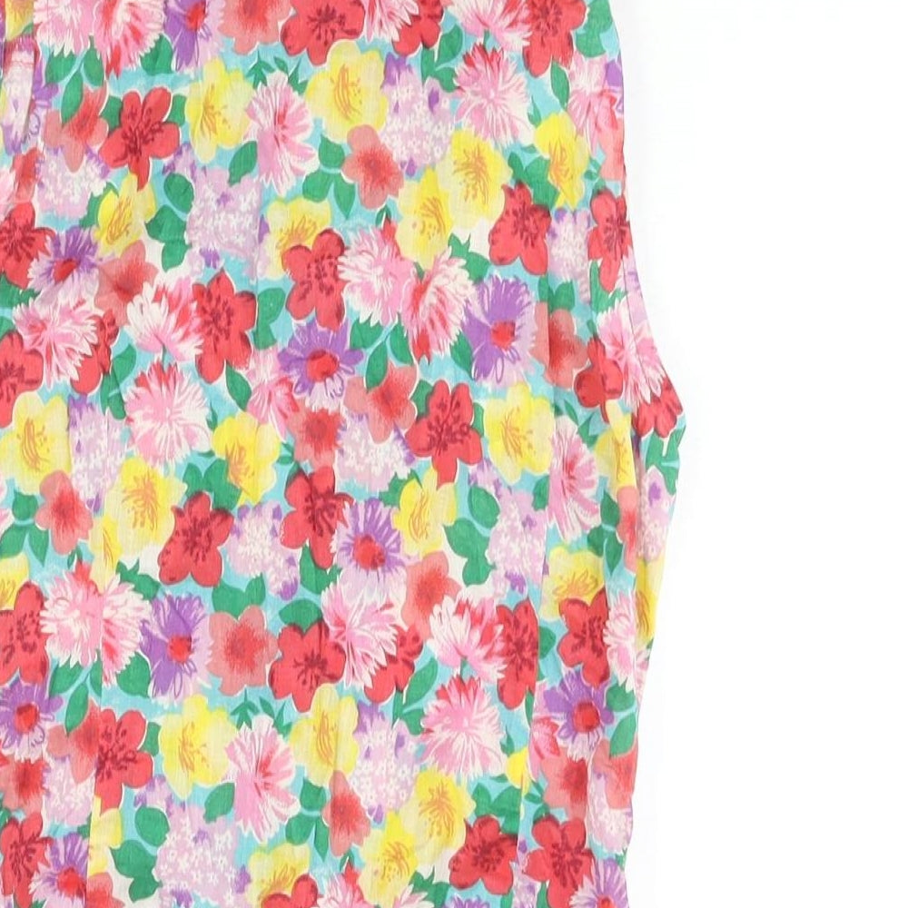 Womens UK Size 8 New Look Multicoloured Basic Button-Up
