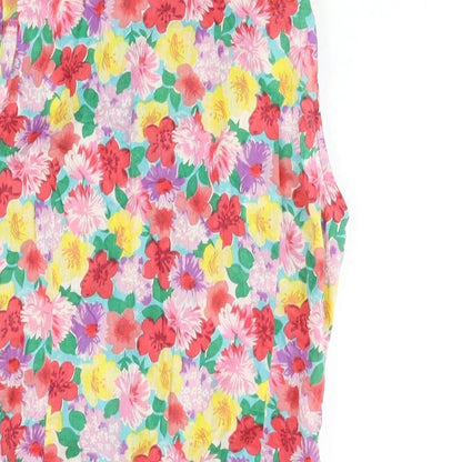Womens UK Size 8 New Look Multicoloured Basic Button-Up