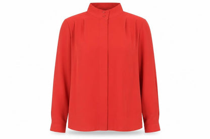 Womens UK Size 10 St Michael Red Basic Button-Up
