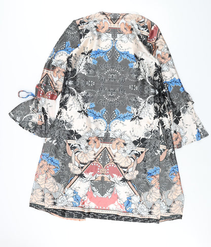 Womens UK Size 8 River Island Multicoloured Kimono Blouse