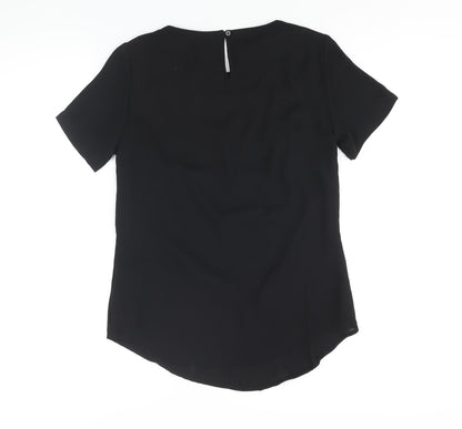Womens UK Size 10 Marks and Spencer Black Basic Blouse