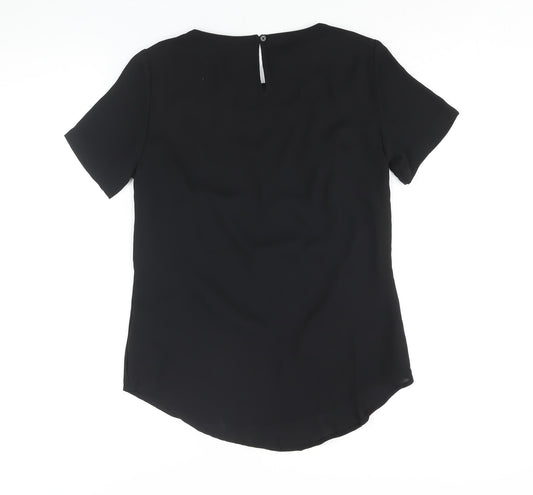 Womens UK Size 10 Marks and Spencer Black Basic Blouse