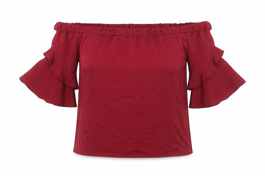 Womens UK Size 8 QED London Red Basic Blouse