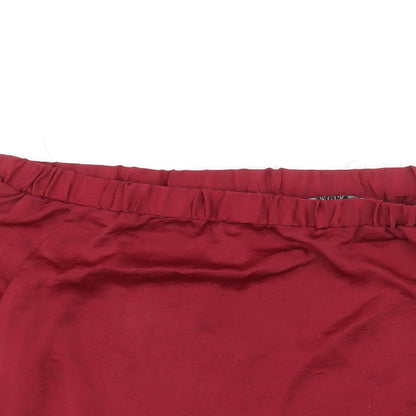 Womens UK Size 8 QED London Red Basic Blouse