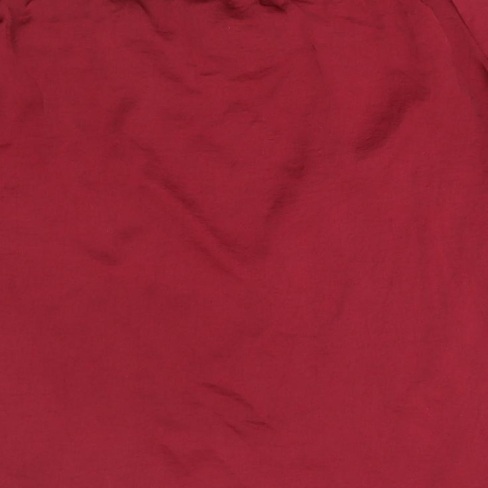 Womens UK Size 8 QED London Red Basic Blouse