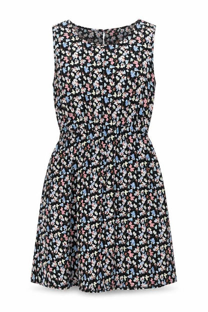 Cameo Rose Womens Black Geometric Polyester Shift Size M Round Neck Pullover
