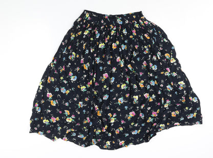 Wagner Moden Womens Blue Geometric Polyester Peasant Skirt Size 10 - Floral Print