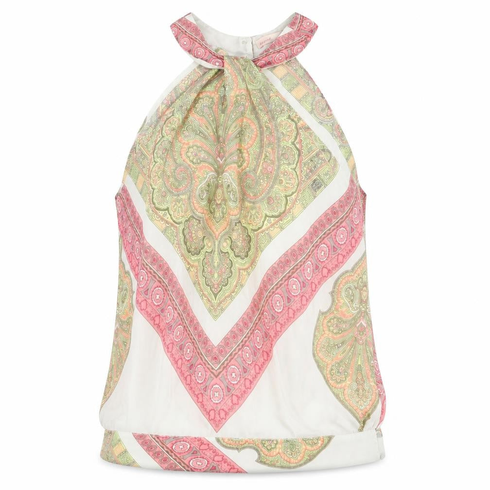 Womens UK Size 12 NEXT Multicoloured Basic Blouse