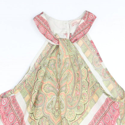 Womens UK Size 12 NEXT Multicoloured Basic Blouse