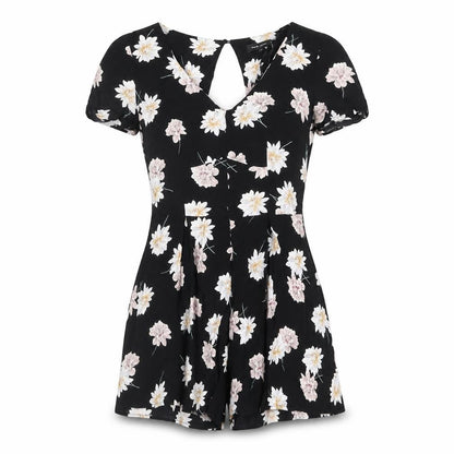 Womens UK Size 8 New Look One-Piece Black Playsuit