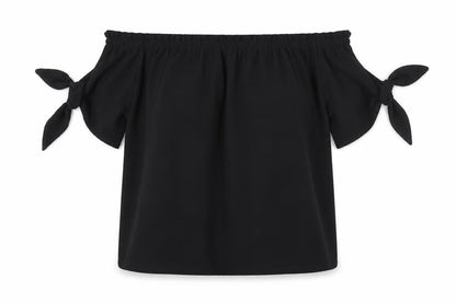 Womens UK Size 10 Dorothy Perkins Black Basic Blouse