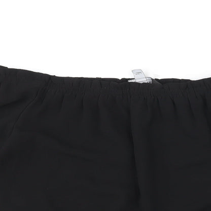 Womens UK Size 10 Dorothy Perkins Black Basic Blouse
