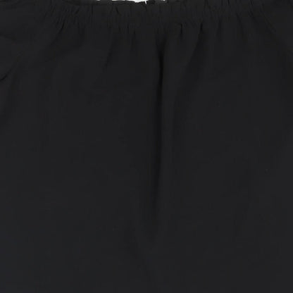 Womens UK Size 10 Dorothy Perkins Black Basic Blouse
