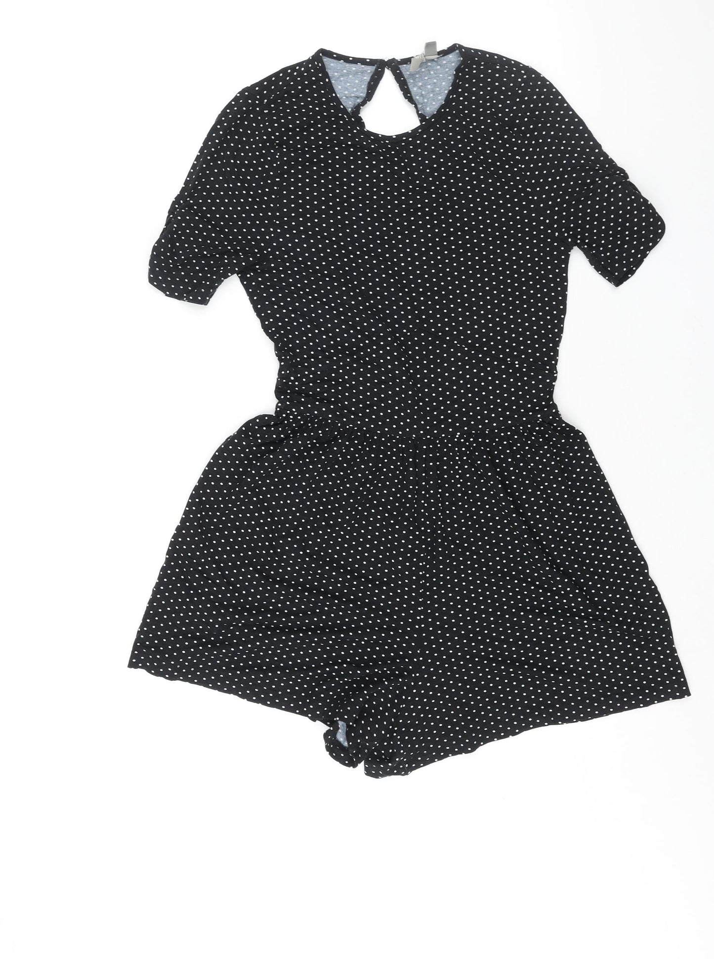Womens UK Size 8 ASOS One-Piece Black Playsuit