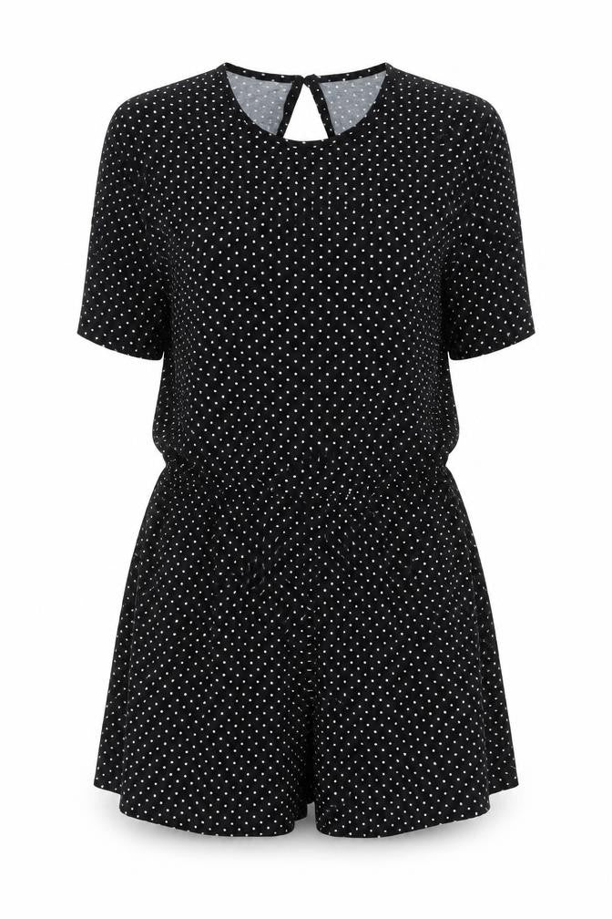 Womens UK Size 8 ASOS One-Piece Black Playsuit