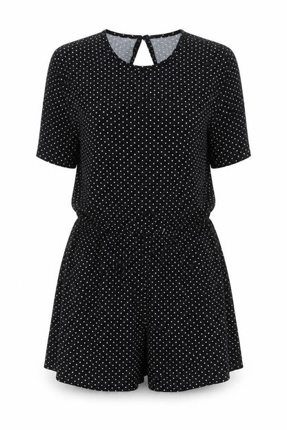Womens UK Size 8 ASOS One-Piece Black Playsuit