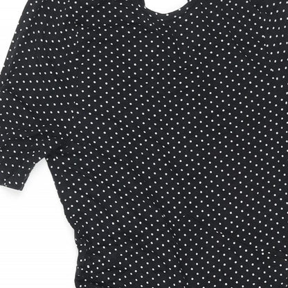Womens UK Size 8 ASOS One-Piece Black Playsuit