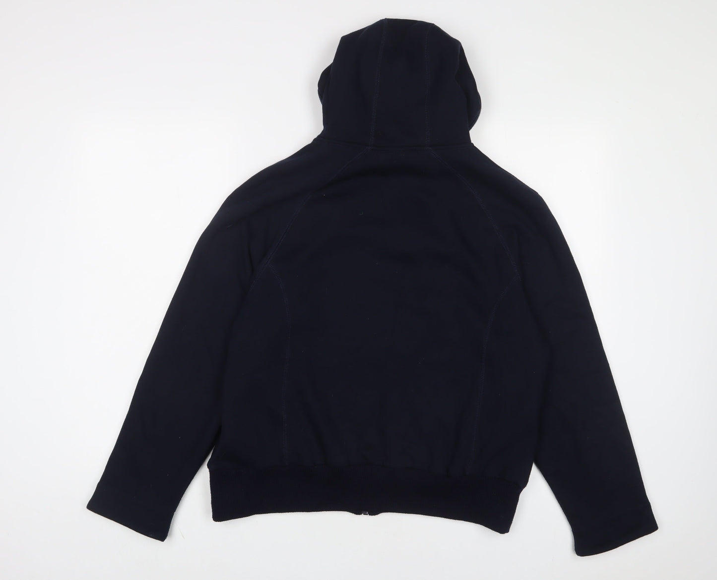 Roman Womens Blue Cotton Full Zip Hoodie Size M Zip