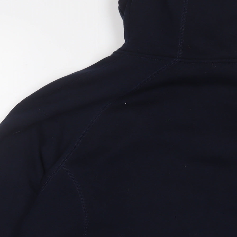 Roman Womens Blue Cotton Full Zip Hoodie Size M Zip