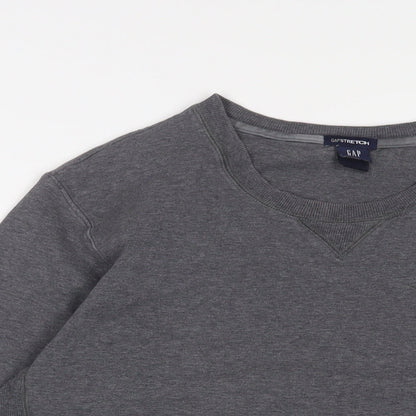 Gap Womens Grey Cotton Pullover Sweatshirt Size L Pullover
