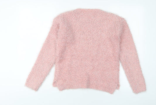 Womens UK Size 12 NEXT Pink Pullover Jumper