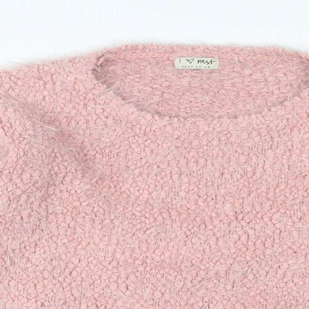 Womens UK Size 12 NEXT Pink Pullover Jumper