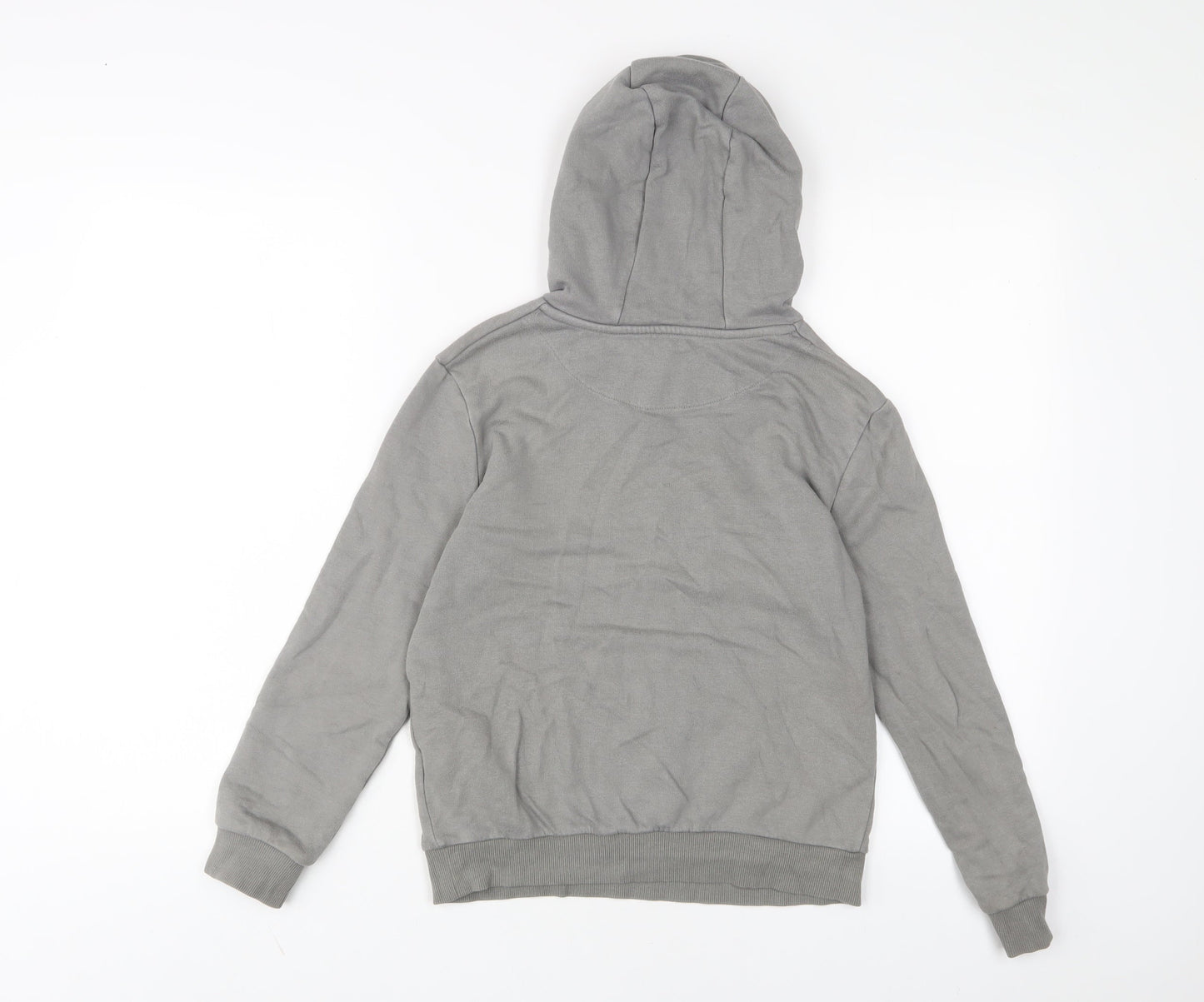 Marks and Spencer Boys Grey Cotton Pullover Hoodie Size 9-10 Years Pullover - Game Over