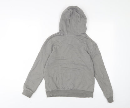 Marks and Spencer Boys Grey Cotton Pullover Hoodie Size 9-10 Years Pullover - Game Over