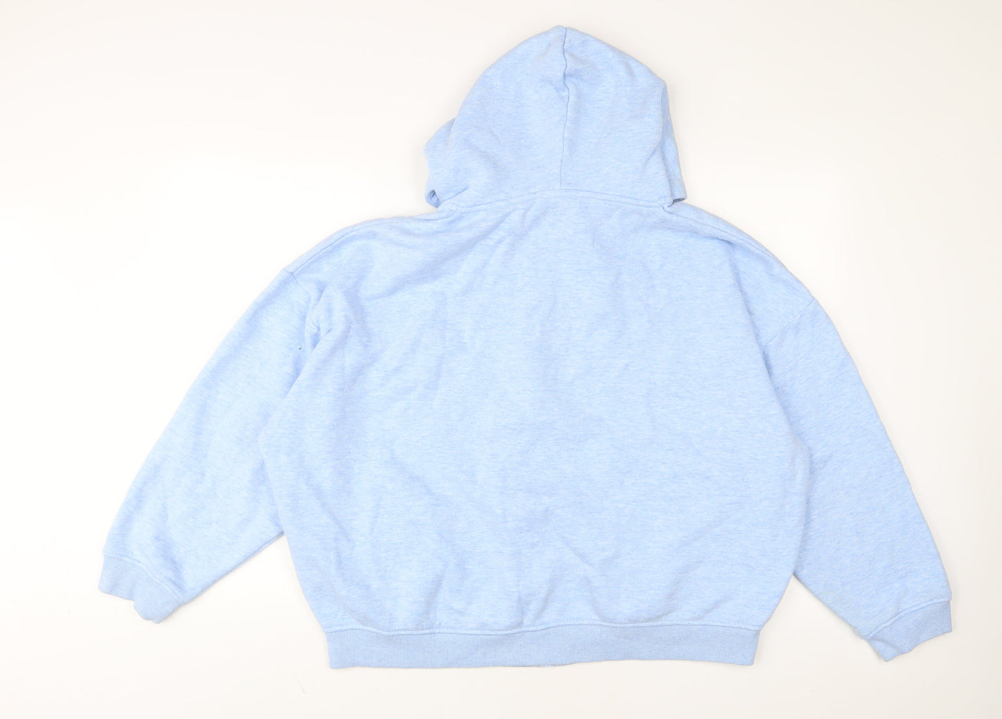 USA Pro Womens Blue Cotton Full Zip Hoodie Size 14 Zip - Logo, Embroidered
