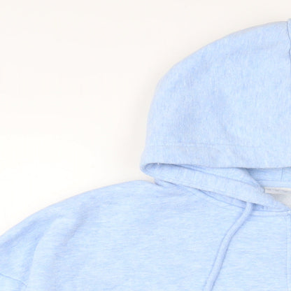 USA Pro Womens Blue Cotton Full Zip Hoodie Size 14 Zip - Logo, Embroidered